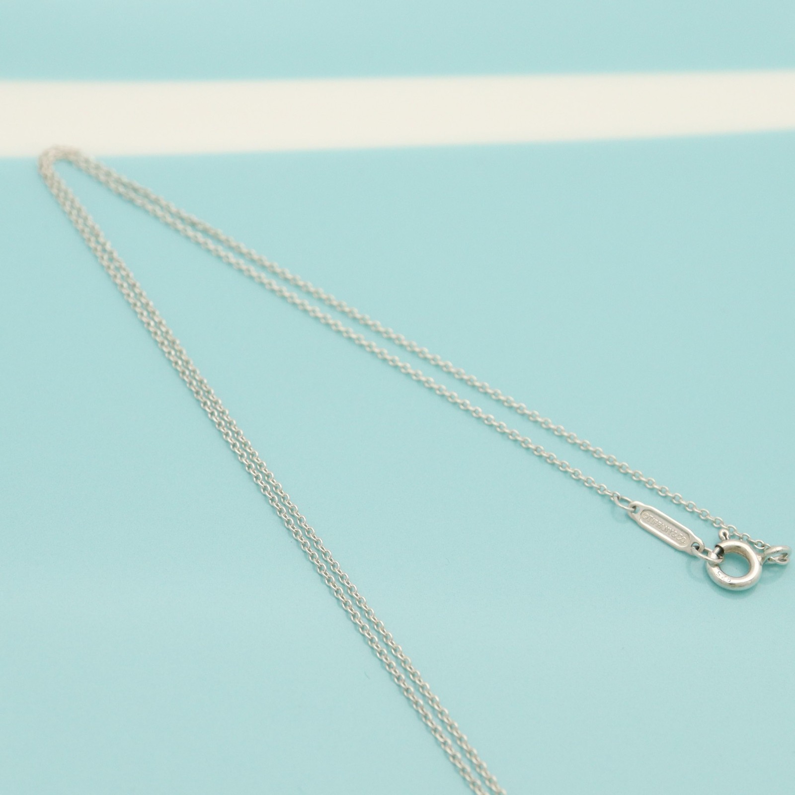 Tiffany & Co. Return to Round Tag Pendant Necklace 16″ Sterling Silver 925