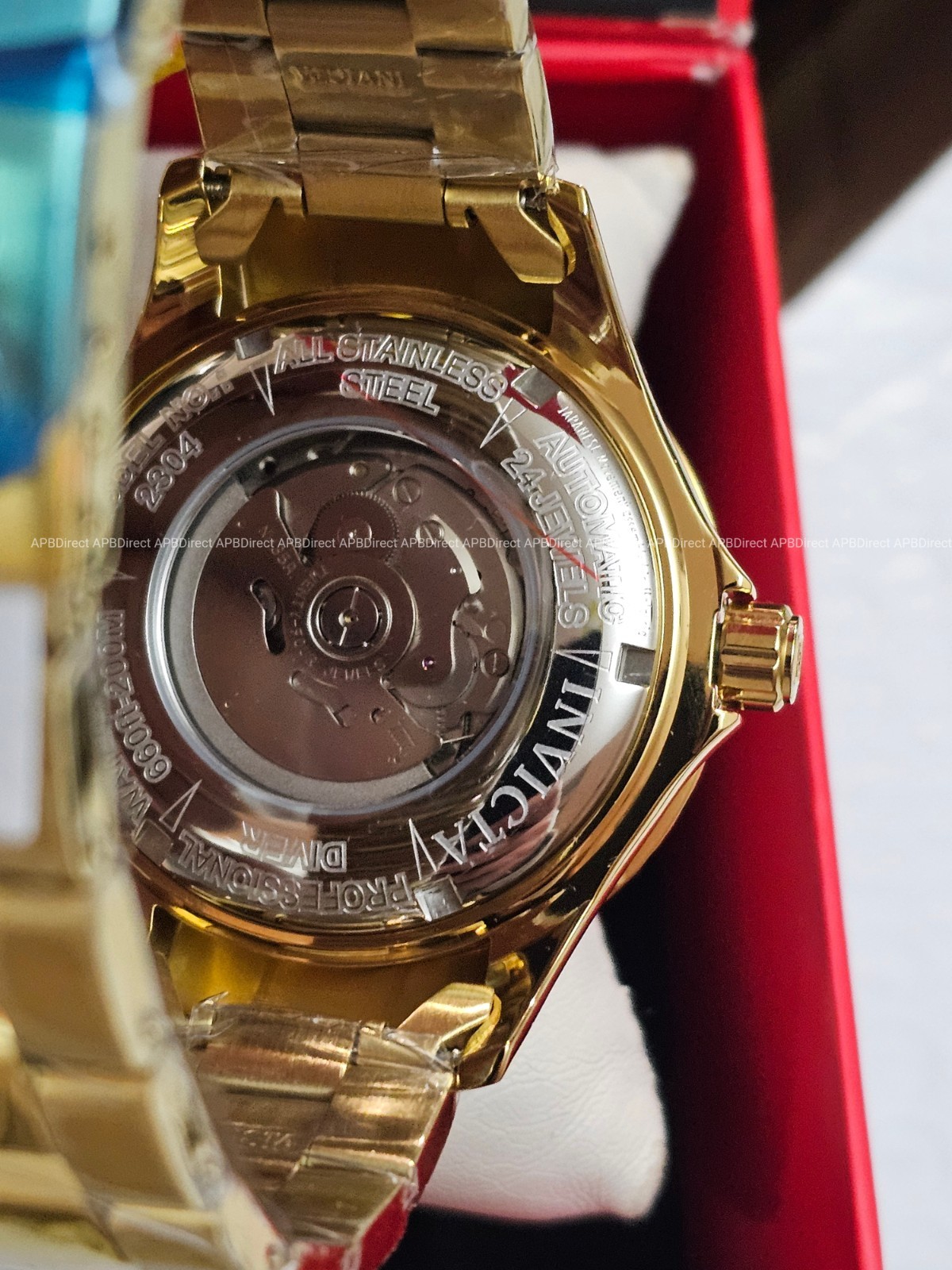 Invicta – Ocean Ghost Automatic – Gold Plated – Exhibition Caseback – mens watch