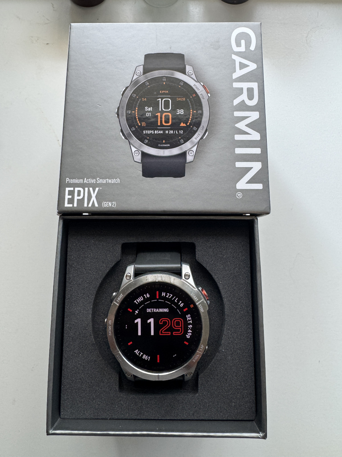 GARMIN EPIX GEN 2 47 MM SLATE STEEL WITH GRAPHITE BAND