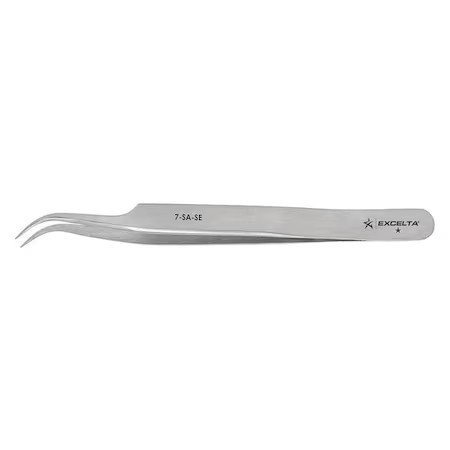 Excelta 7-Sa-Se Tweezer, Curved Fine, 4-1/2 In. L, Ss