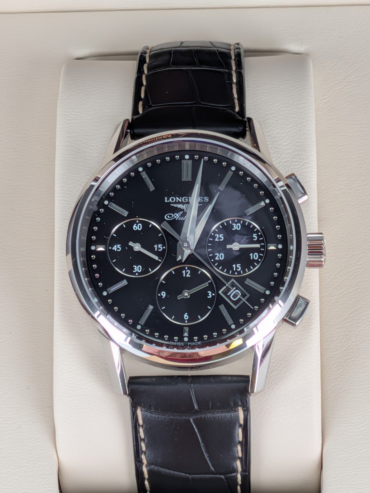Longines Master Chronograph Auto L2.749.4 Black Dial 40mm Full Set