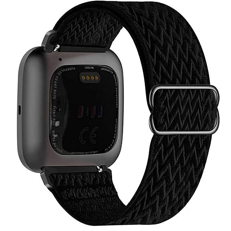 Nylon Strap Fabric Elastic Stretchable Watch Band For Fitbit Versa 3 / Sense