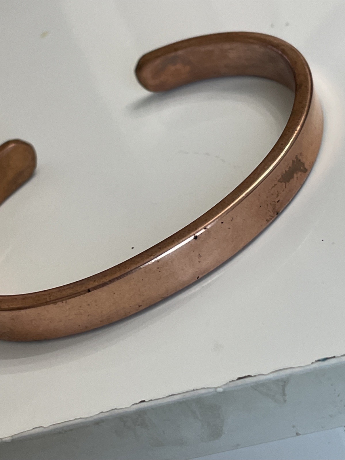 Copper Bracelet Cuff 45 Grams 7.25” 9mm wide