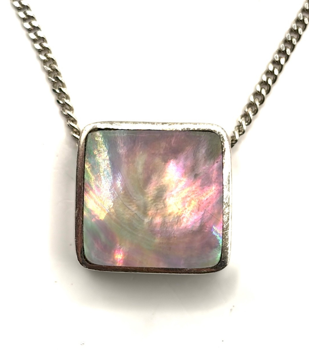 Rare Vintage 2002 DSW David Scott Walker Sterling Silver Shell Pendant