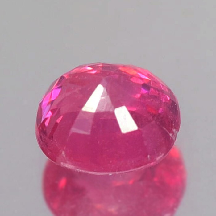 0.57CT CHARMIMG AA UNHEATED CUSHION PINKISH RED RUBY NATURAL