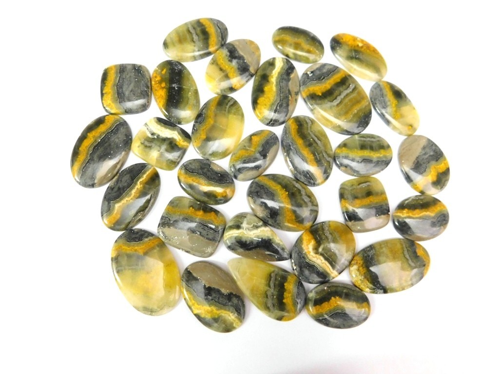 Natural Bumblebee Jasper For Earring, Pendant, Necklace Jewelry Making 71467