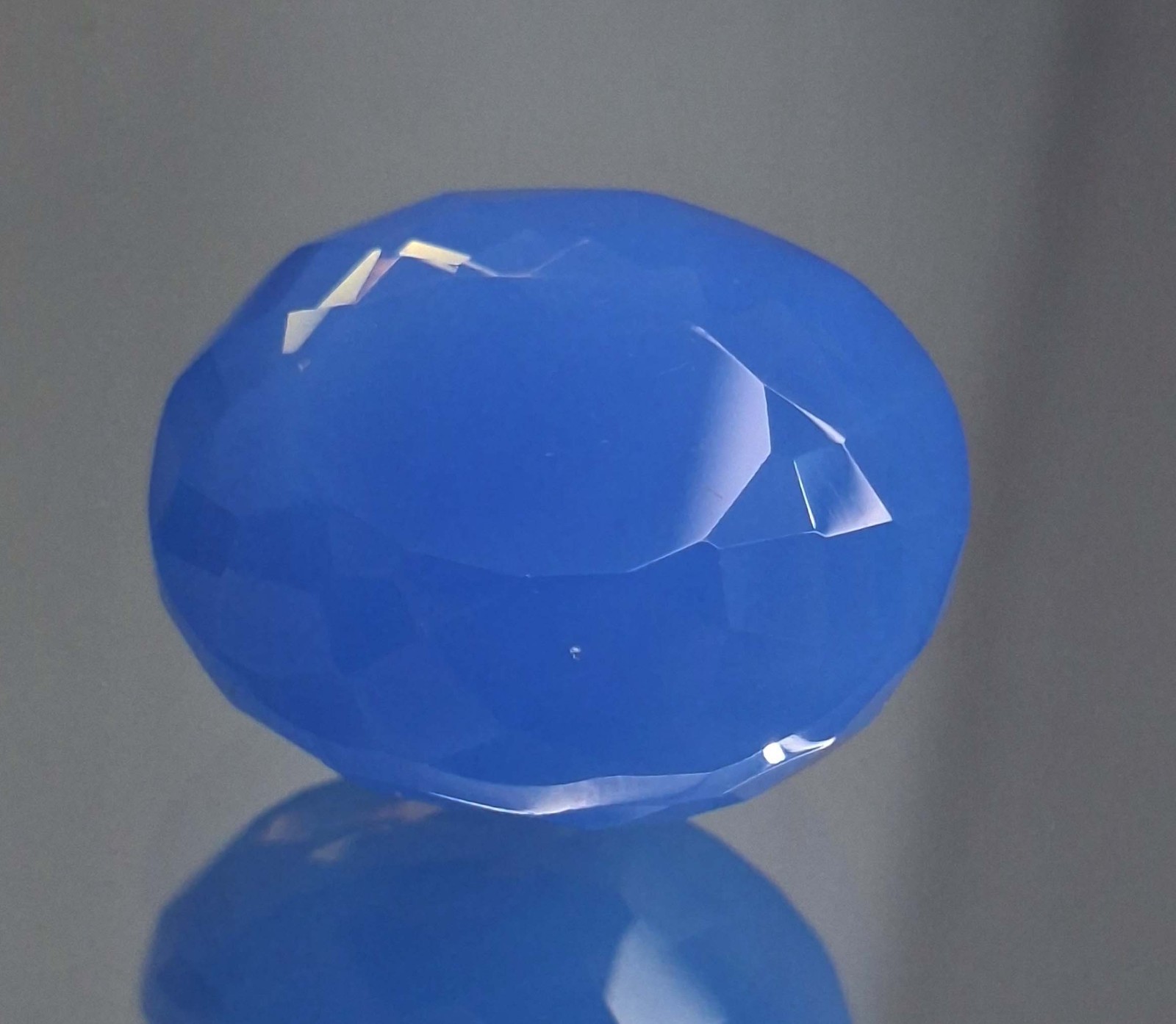 Blue Welo Opal Oval Cut 58-60 Ct Certified Loose Gemstone Lab Created SP1219