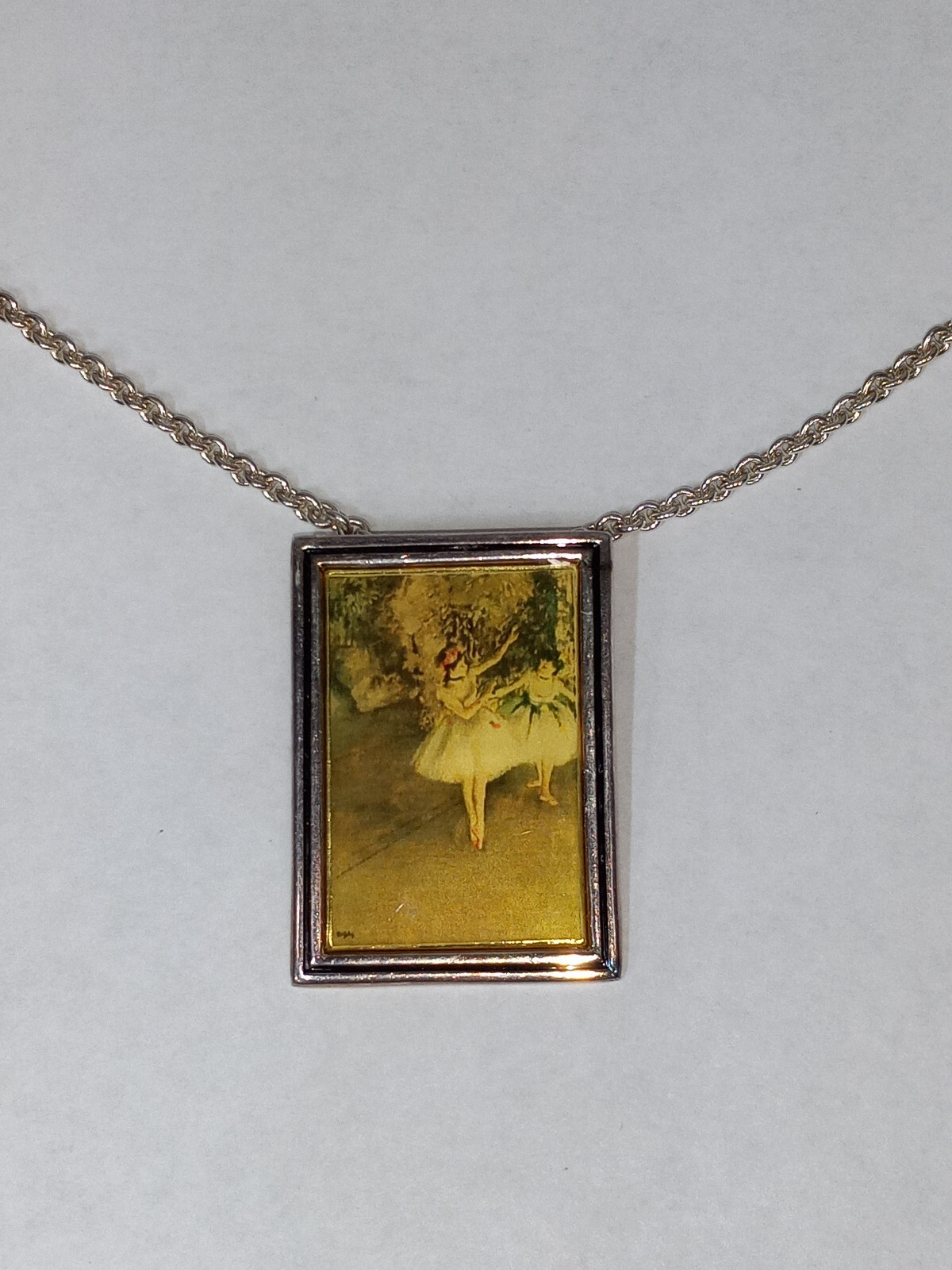 Ballerina Necklace 925 Sterling Silver Ballet Dancer Chain 22″ – 21 Grams HEAVY