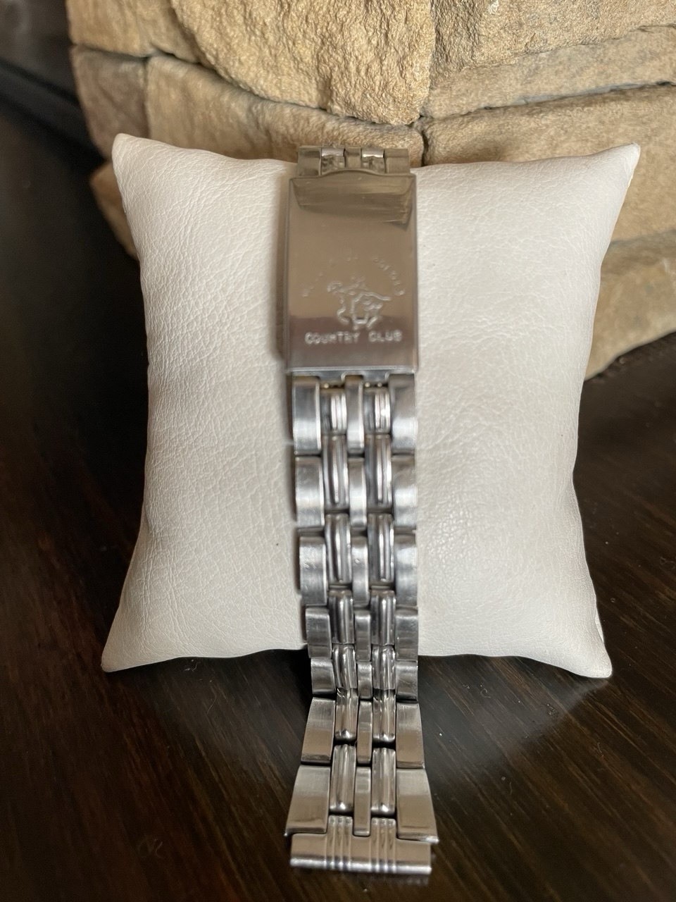 Polo country Club Band Bracelet For Watches Vintage Stainless Steel 18 mm 182