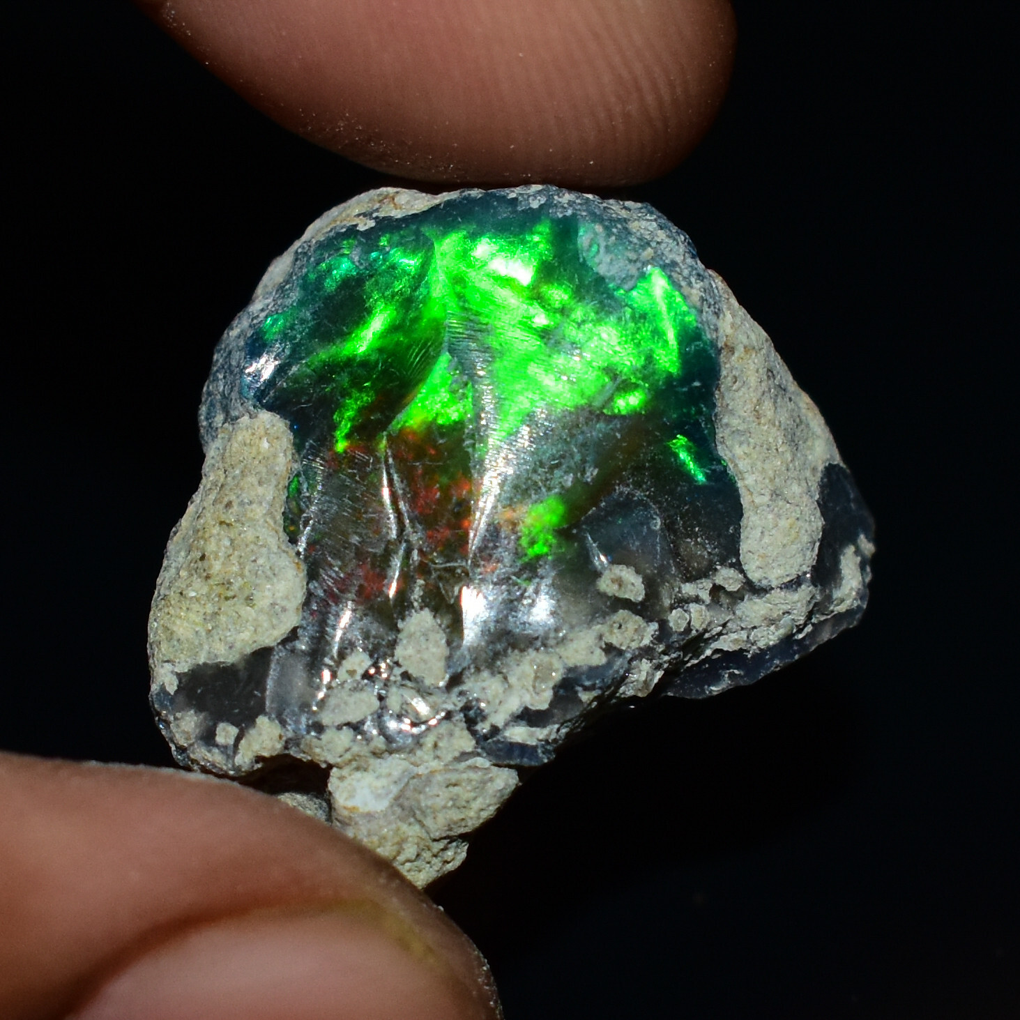 Black Opal Rough 14.60 Carats, Smoked Ethiopian Welo Opal Rough, Fire Opal Raw