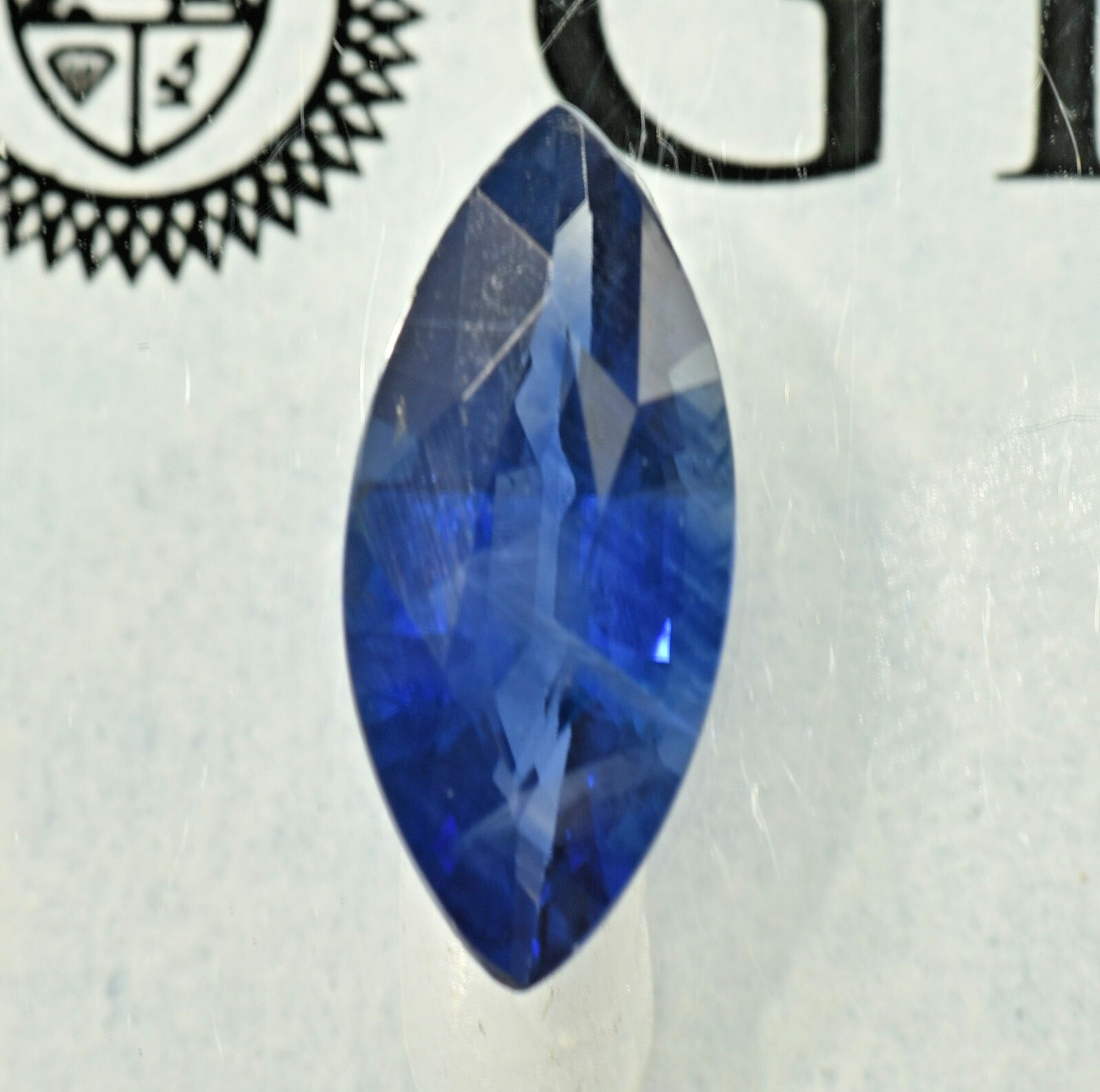 G I A Certified 1.83 ct. Natural Blue Sapphire Loose Marquise