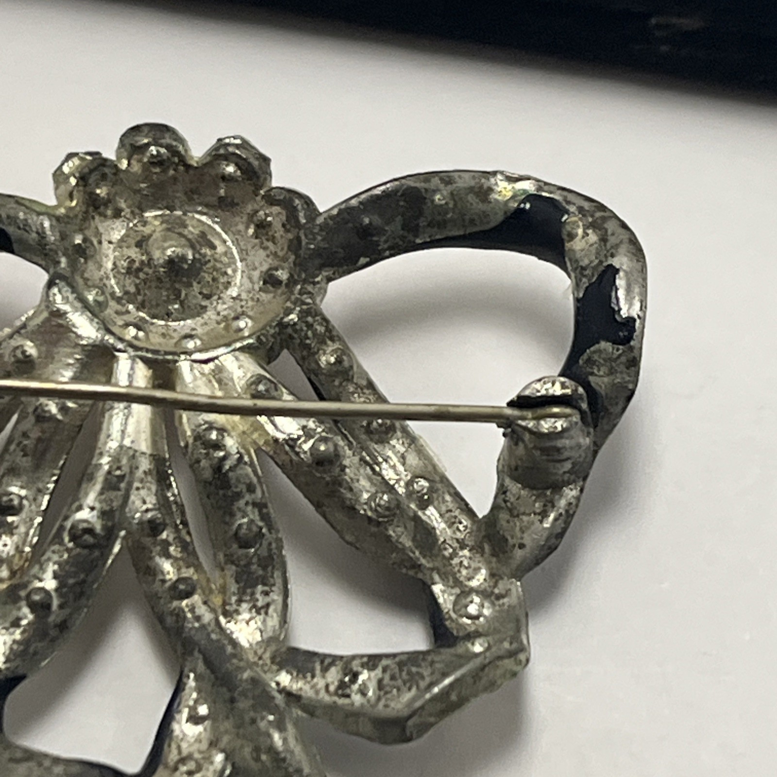 Vintage Marcel Boucher Bow Knot Brooch, See Photos, RARE ART DECO COLLECTIBLE!