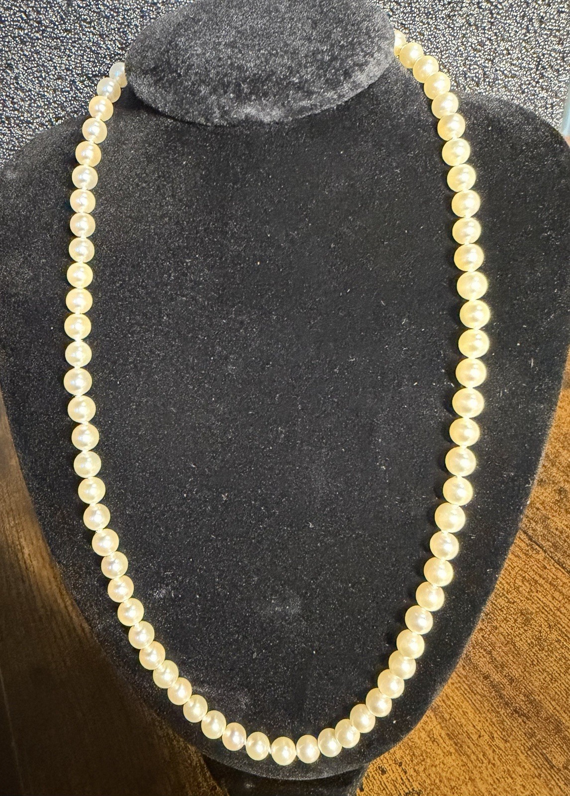 Cream Cultured Akoya Pearls 6-7mm 18”