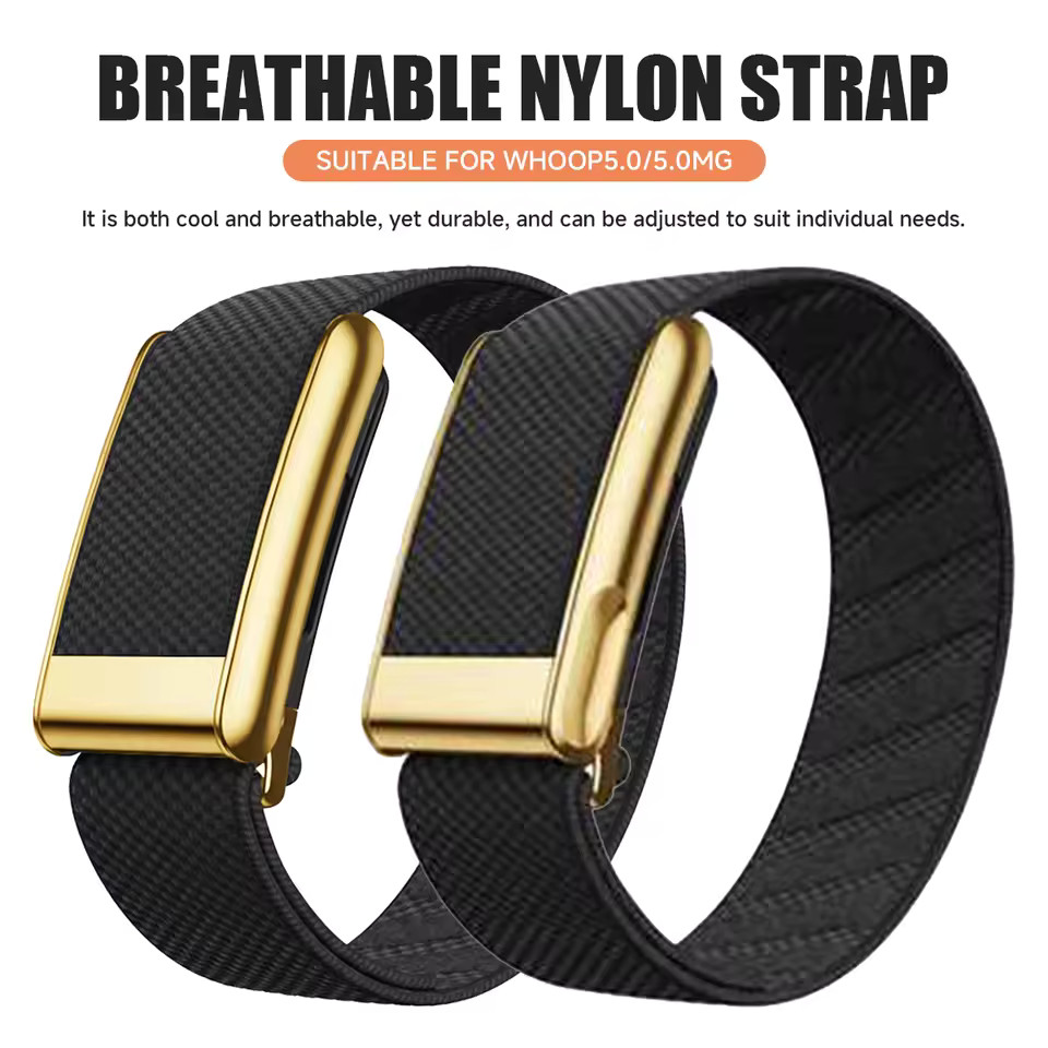 Luxury Nylon Adjustable Sport Metal Frame Band Strap For Whoop 5.0 One/Peak/Life