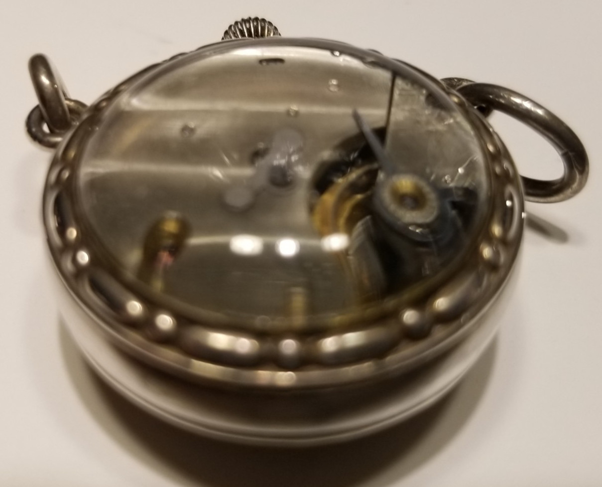 Antique Ladies Silver Watch Crystal Moderate Moderate Ball shape 3 Jewel Swiss?