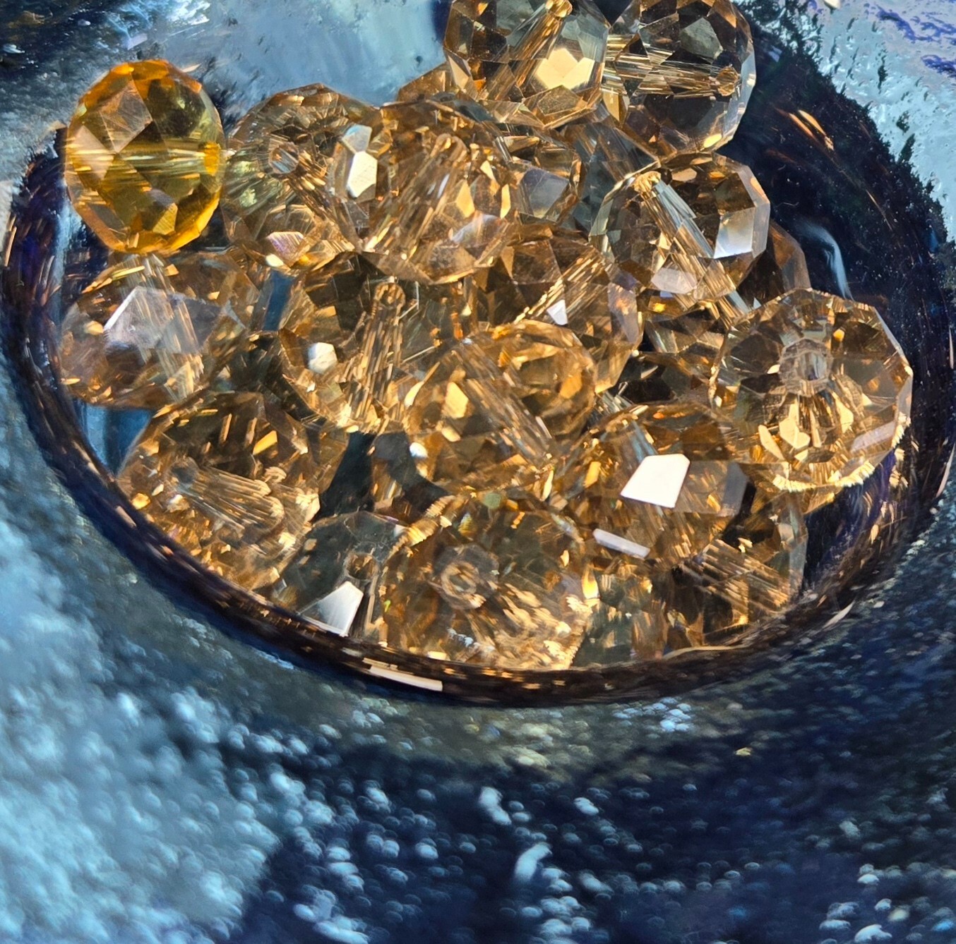 CRYSTAL Beads Bulk Lot DIY Beading TRANSPARENT Mix Colored DIY 8mm 10 lbs