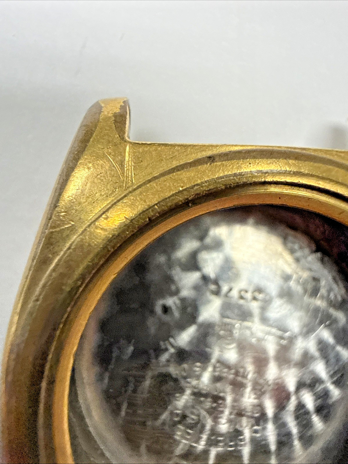 Rolex Vintage 1940s Bubbleback Ovetto 3372 Steel Watch Gold Filled Case e12206