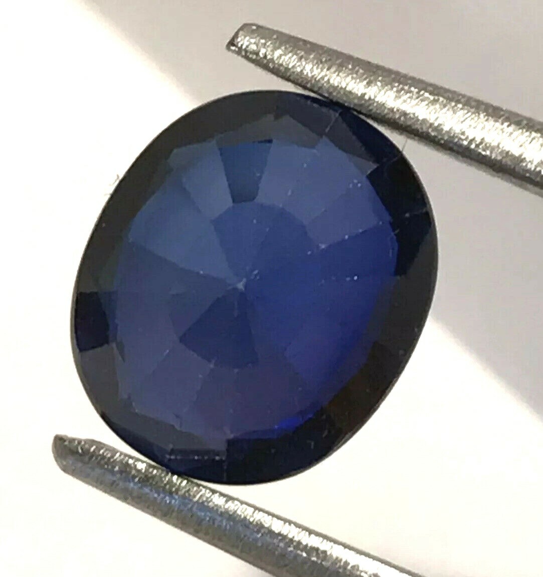 4.50 Ct Natural Blue Sapphire , Excellent Oval Cut , SI Clarity,9 mohs