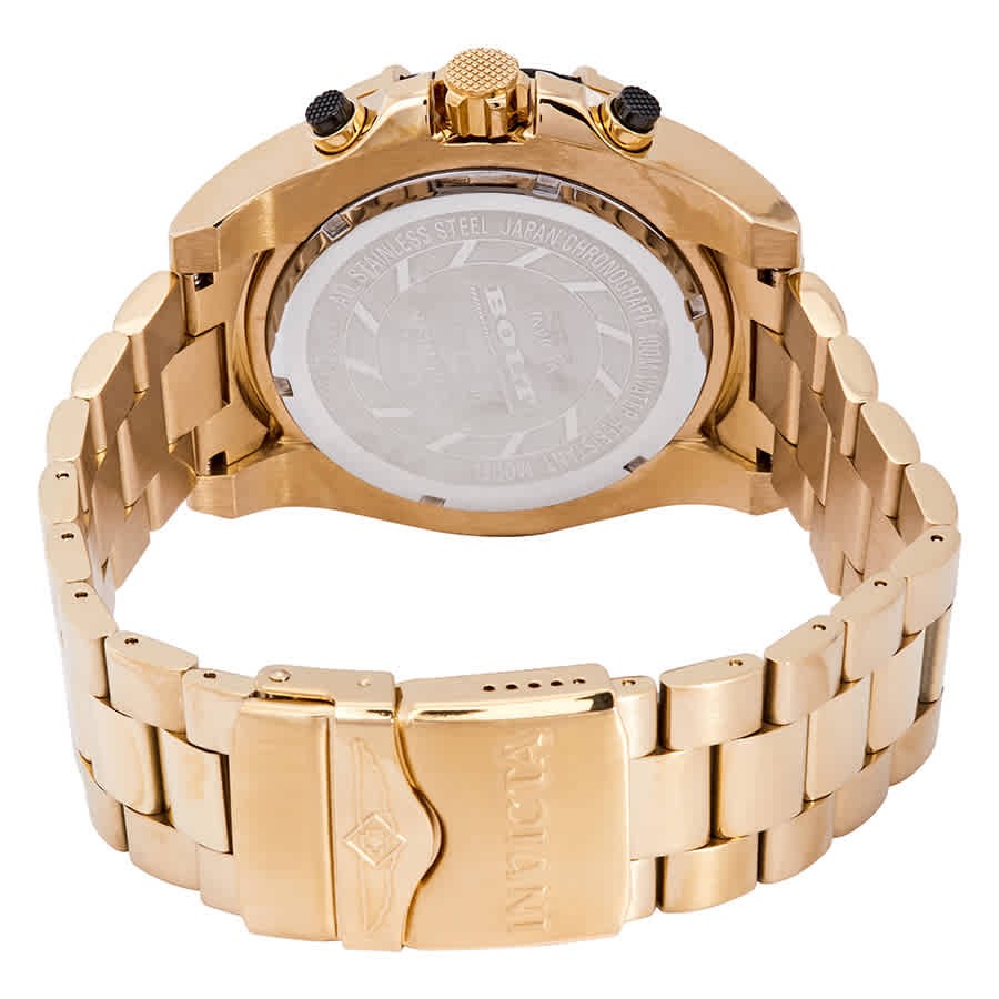 Invicta 25515 Bolt Gold Dial 52 mm Men’s Watch New