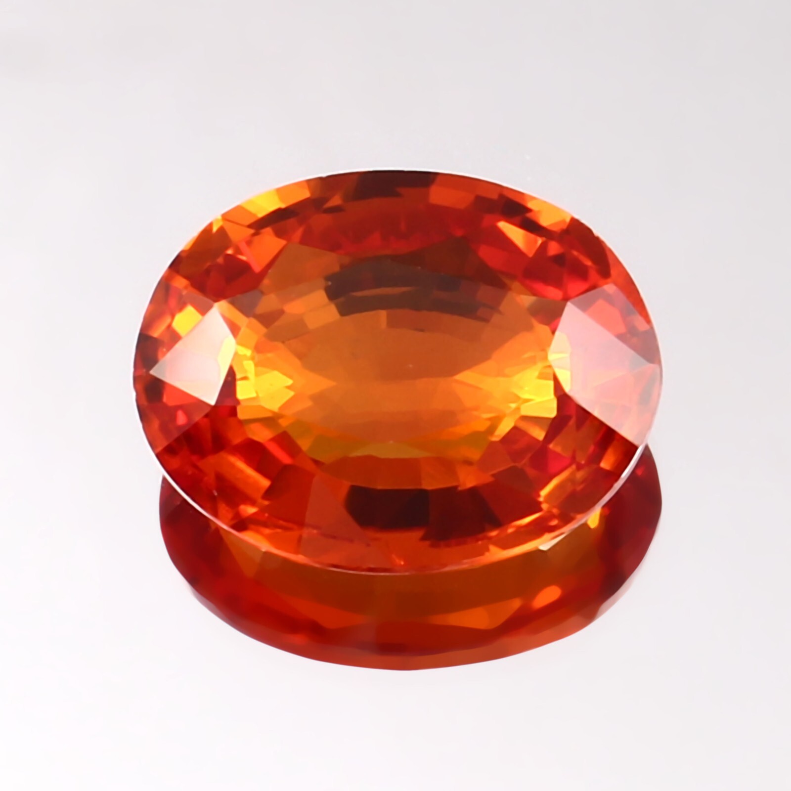 15×12 MM Natural Flawless Ceylon Padparadscha Sapphire Loose Oval Gemstone Cut
