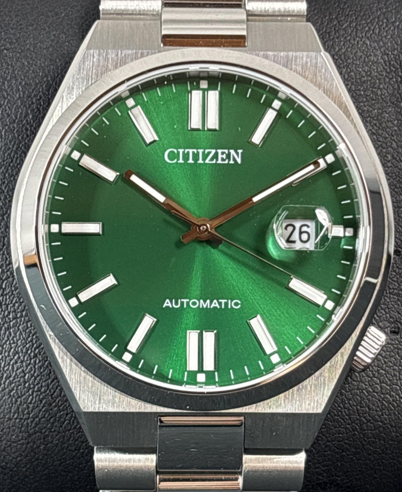 Citizen Men’s Tsuyosa Wristwatch Stainless Steel Emerald Green Dial 8210-S126967