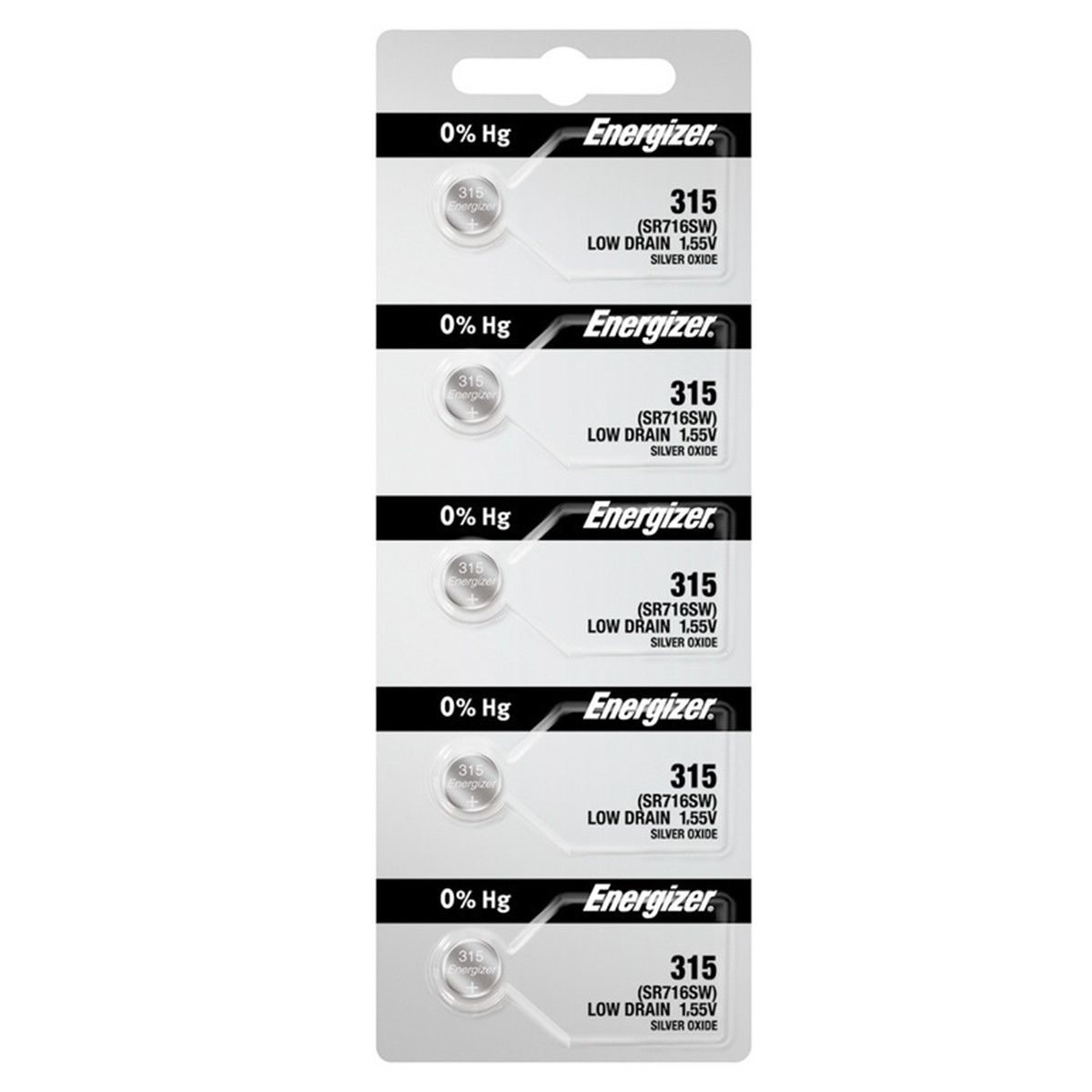 Energizer 315 SR716SW Silver Oxide Watch Battery (500 Pack)