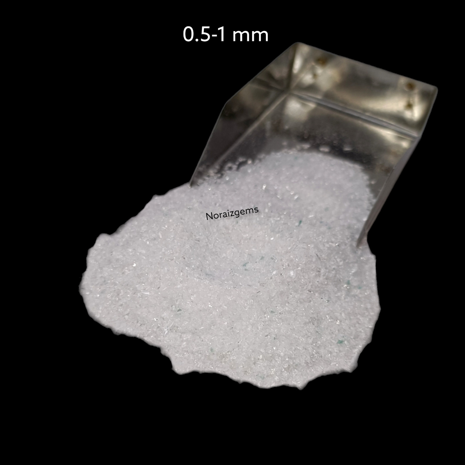 Crushed Crystal Hydro Quartz Gemstone Coarse For Woodworking, Ring Inlay, Resin