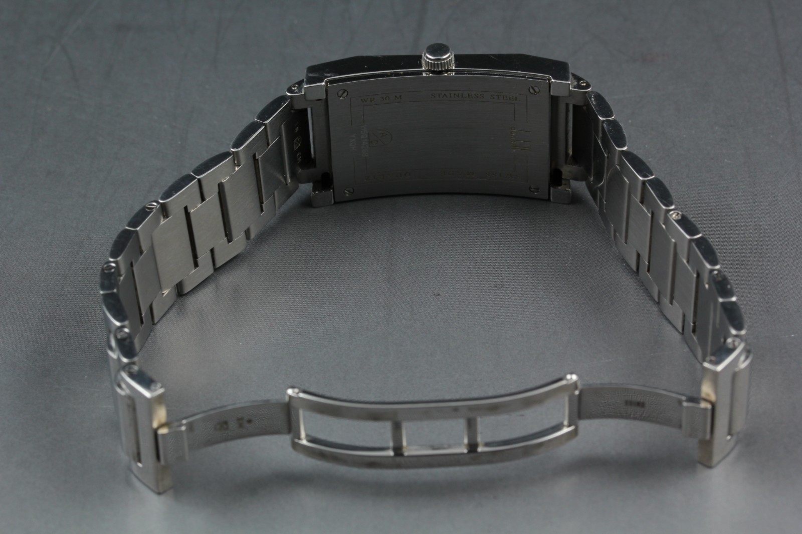 Dunhill Dunhillion Silver White Dial Rectangle 24mm Men’s Quartz Watch JP U993