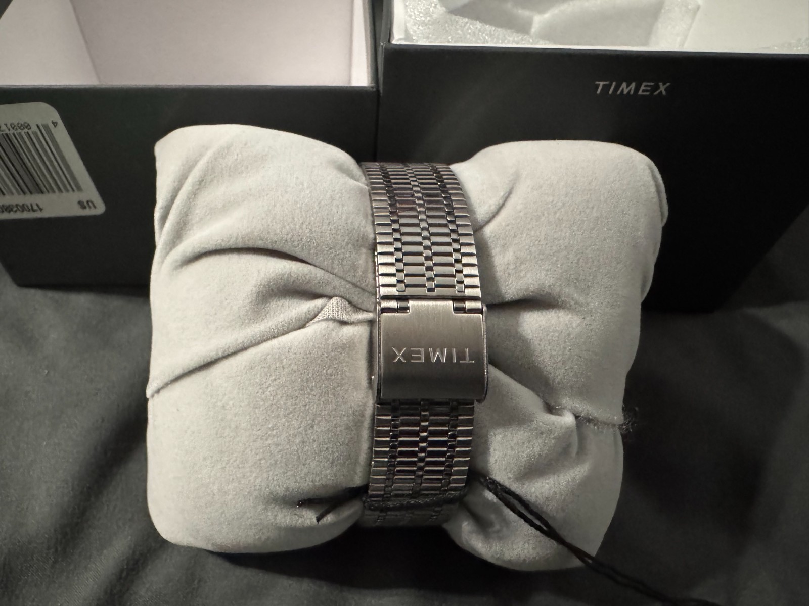 Timex Q 36mm Women’s Watch TW2U95600VQ Silver/Rose Gold Mesh – NIB with Papers