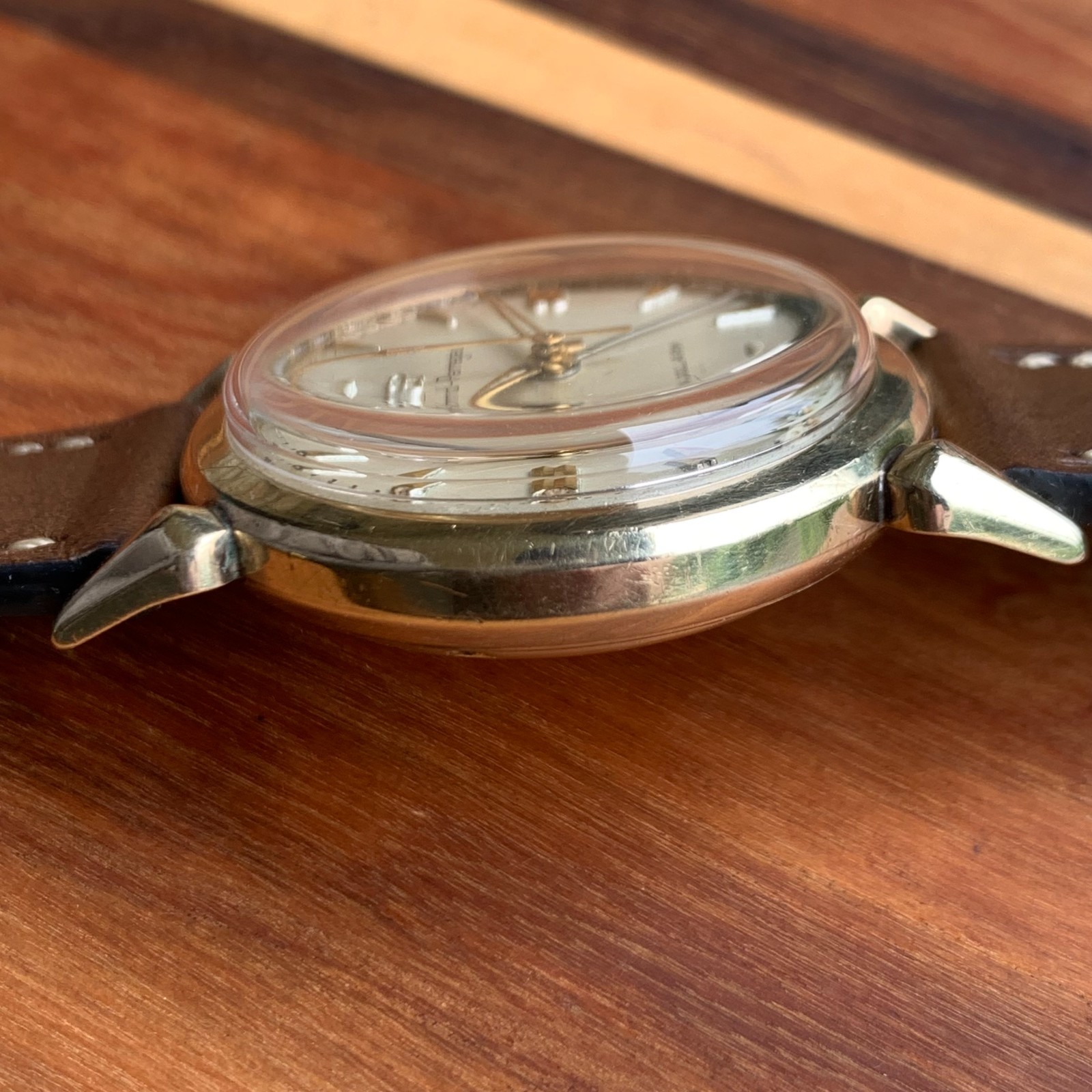 Girard-Perregaux Ref. B1915 Alarm Teardrop Lugs 10K Gold Filled Wristwatch