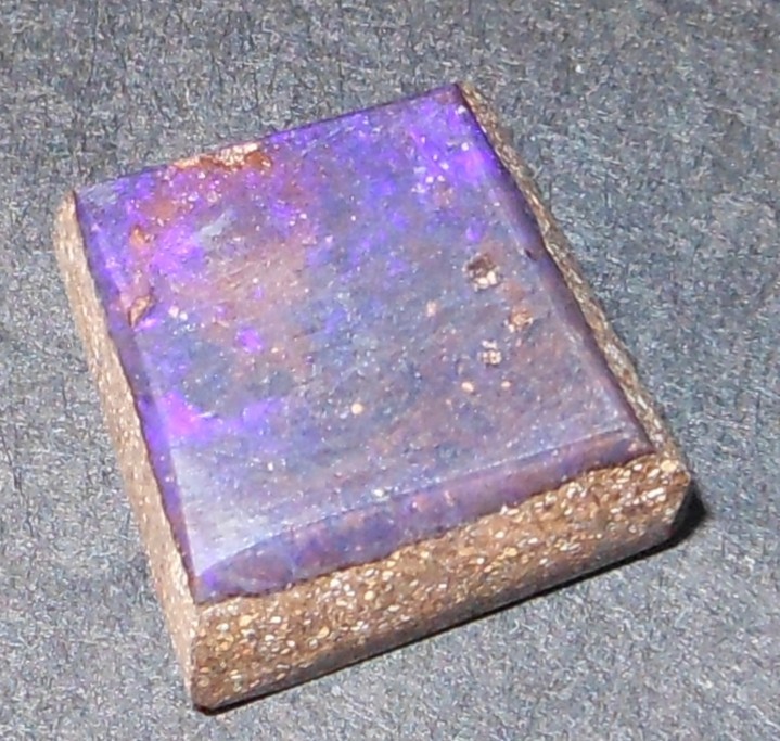 10.85ct Australian Boulder Seam Opal 13.3mm x 13.1mm x 5.7mm