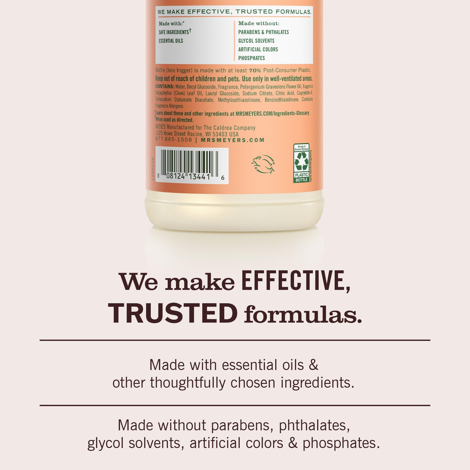 MRS. MEYER’S CLEAN DAY Multi-Surface Everyday 16 Fl Oz (Pack of 1), White
