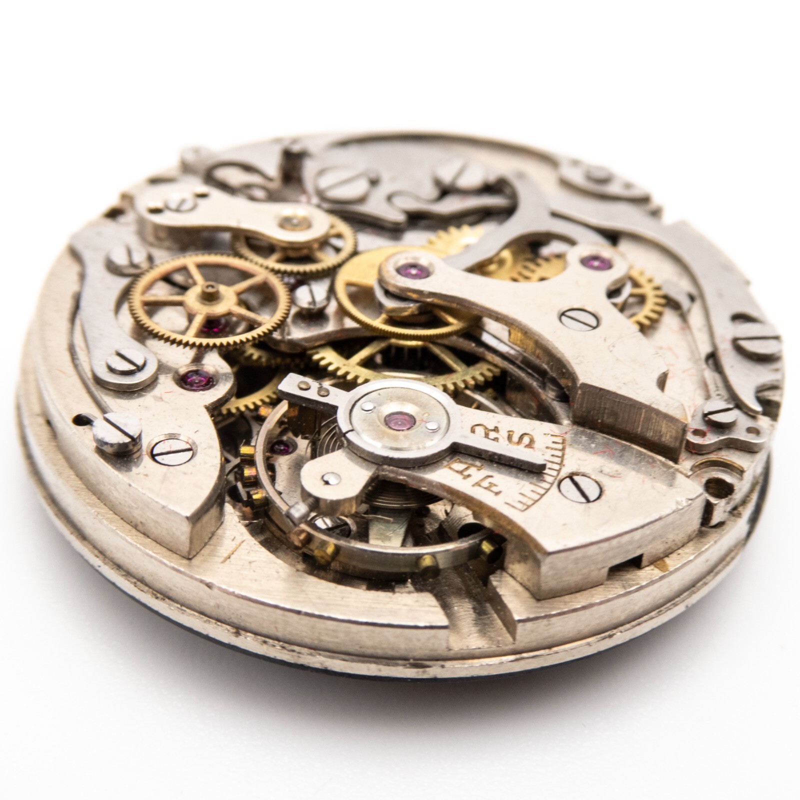 Partial Vintage Leroy & Fils 31.5 mm x 8.4 mm 2-Reg Chronograph Watch Movement