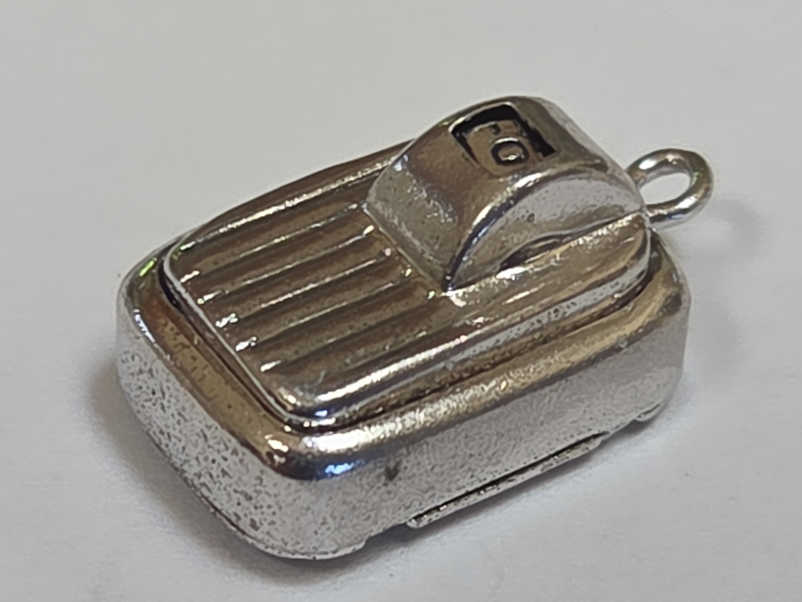 Sterling Silver ~ Bathroom Scale Charm ~ “Springs” When Pushed ~ VINTAGE