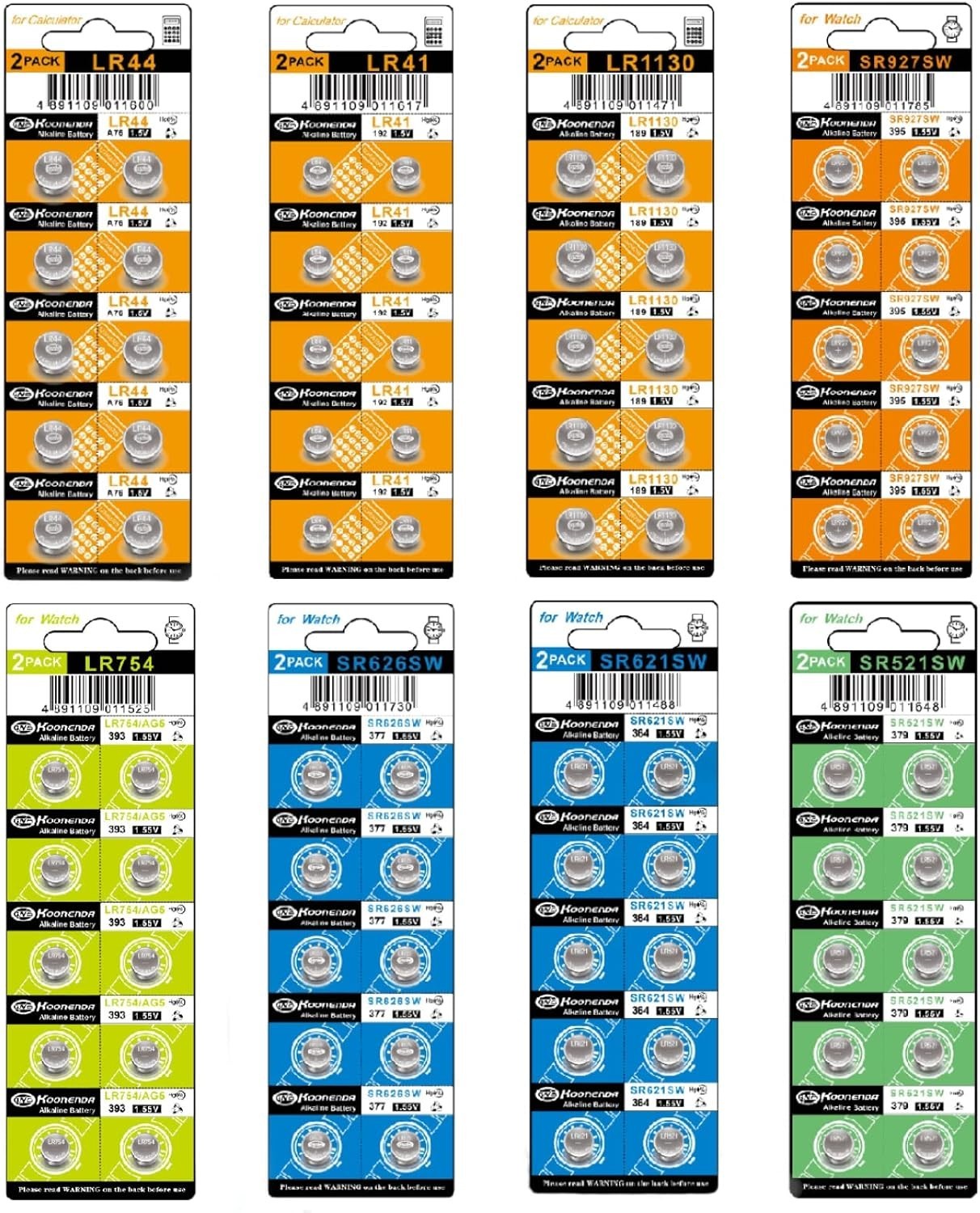 80 Assorted Super Alkaline Button Batteries Coin Cell Set Watch Calculator AG