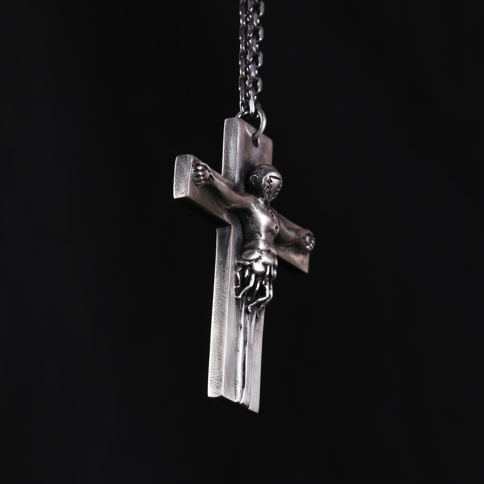Silver 925 NEON GENESIS EVANGELION Lilith Necklace Nerv Cross Pendant