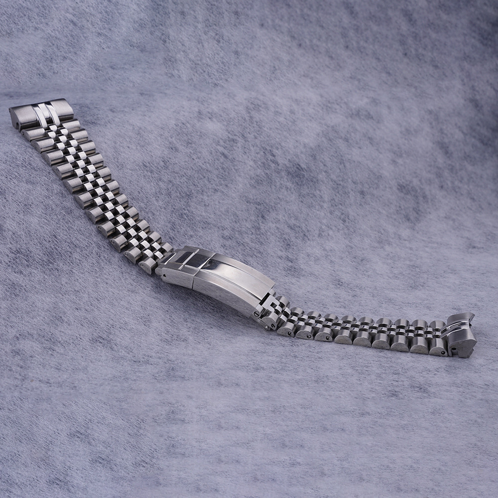 For Seiko Samurai king SRPF79 Silver 22mm Jubilee Curved End WatchBand Bracelets