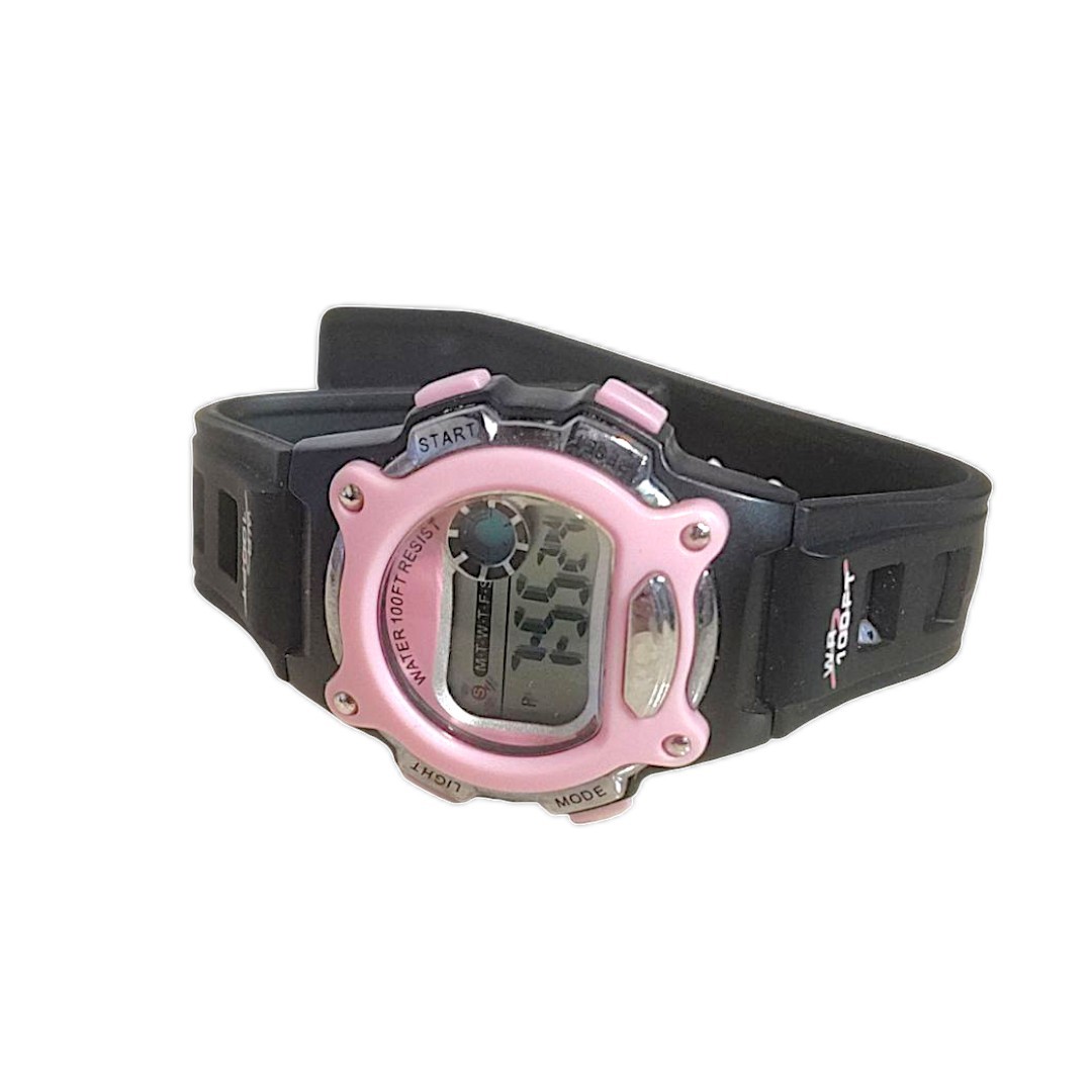 Vintage Ladies Digital Sports Watch WR 100ft (MISSING BUCKLE TONGUE & LOOPBAND)