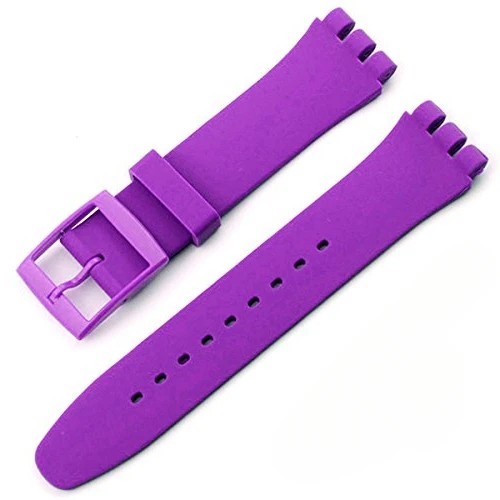 Wrist Watch Band Strap For Swatch 16mm 17mm 19mm 20mm Silicone Watchband