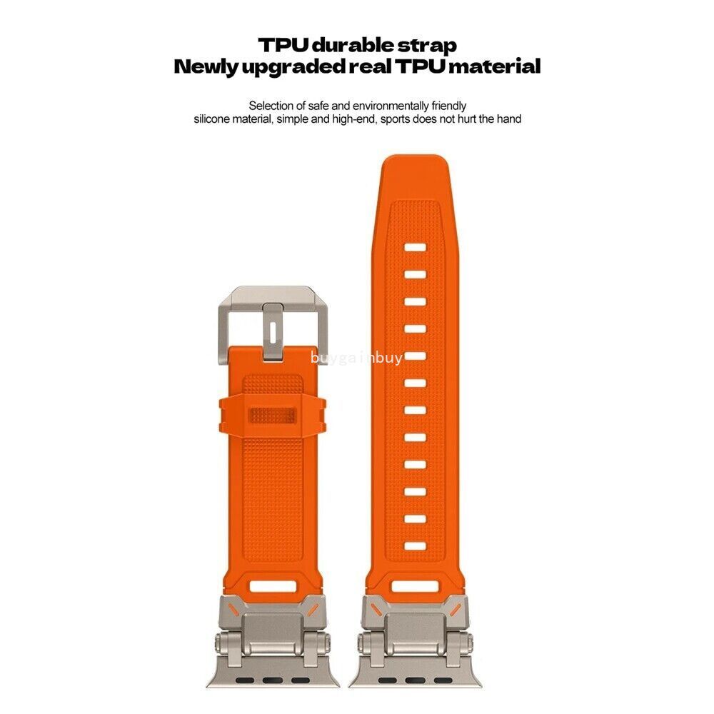 Metal+Silicone Band Strap For Apple Watch Series 11 10 9 8 7 6 5 4 SE Ultra 3 2