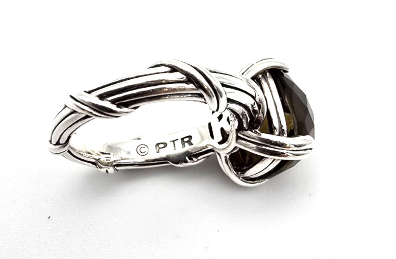 Peter Thomas Roth (PTR) Sterling Silver Ribbon Reed Fantasies Ring Sz 6