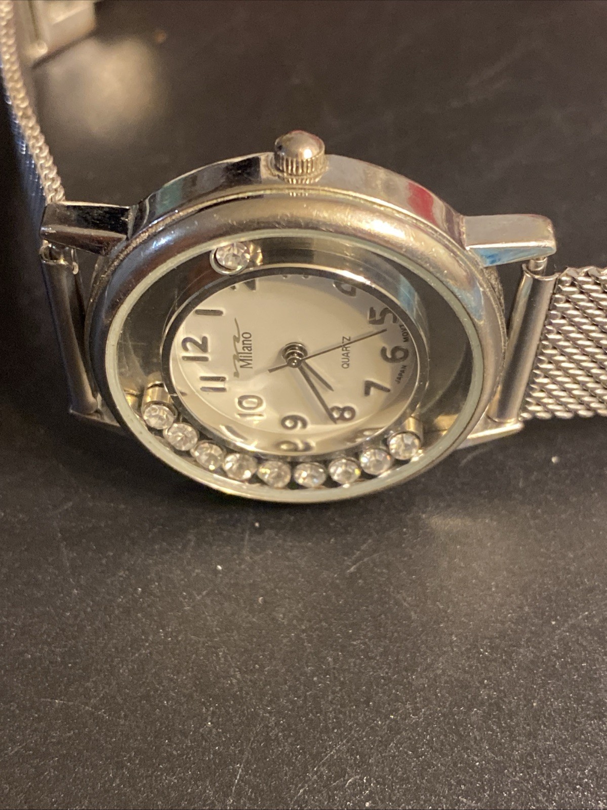 Women’s MILANO Stainless-Steel MESH BAND WATCH – New Battery