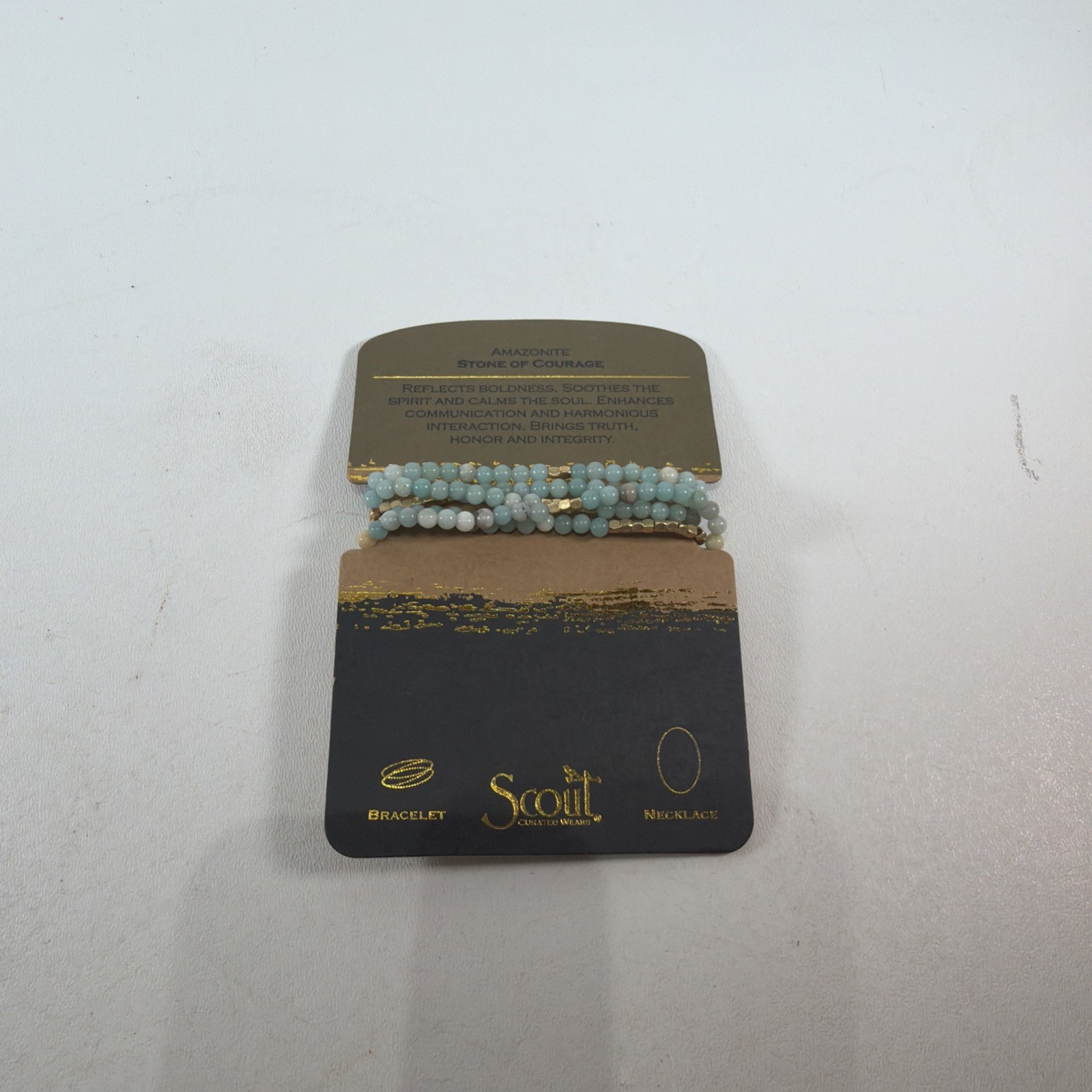 Scout Curated Wears – Amazonite Necklace/Bracelet – New – Stone Of Courage