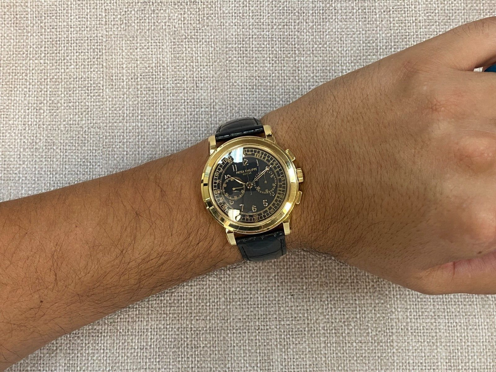 Patek Philippe Chronograph 5070 18k Yellow Gold Mens 42mm Watch B/P ‘ 5070J