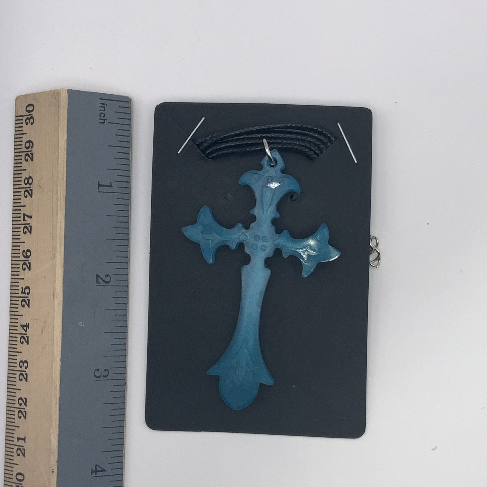 House Of David Handmade Cross Necklace Crystal Ice