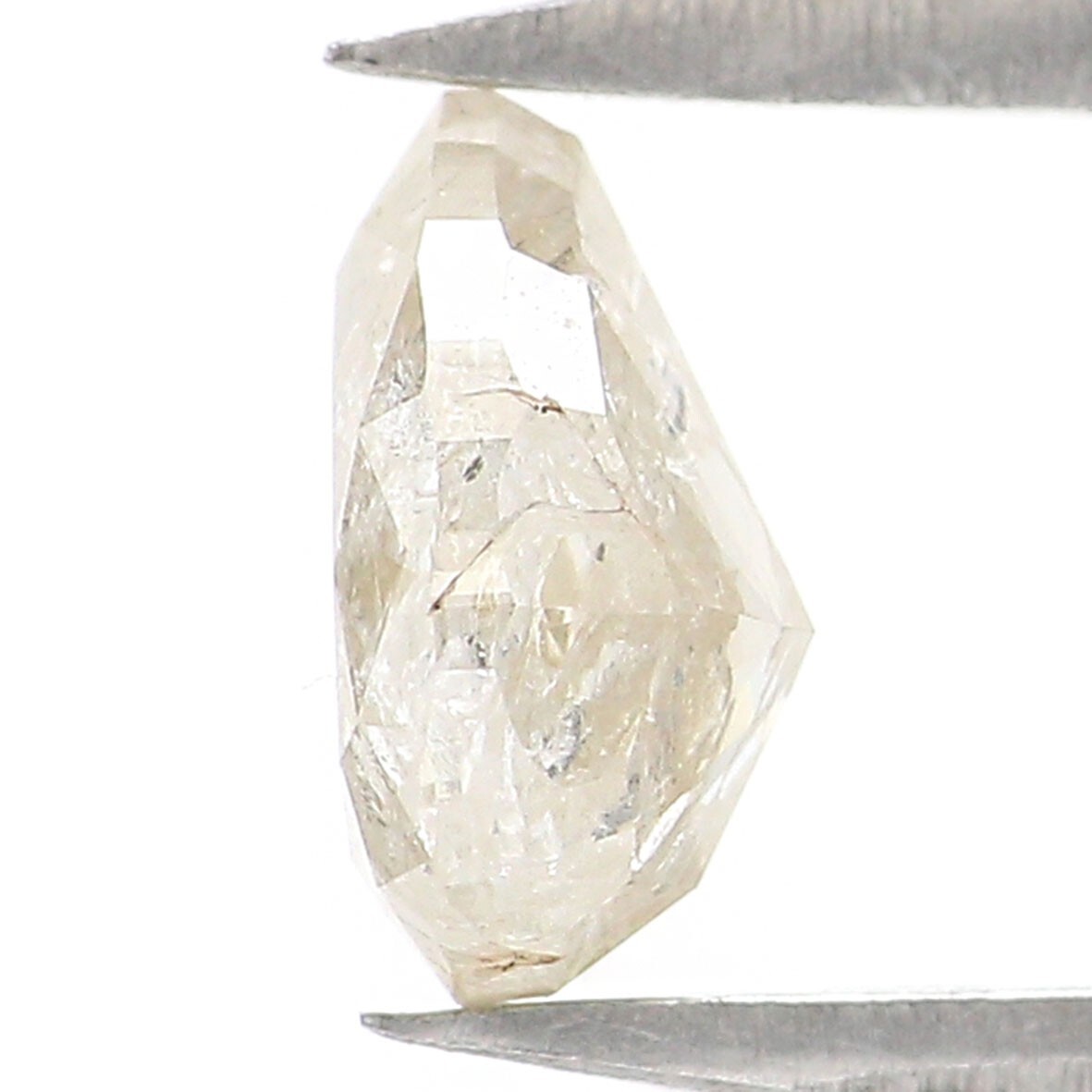 0.78 CT Natural Loose Pear Diamond 6.40 MM Yellow Grey Color Diamond NQ7641