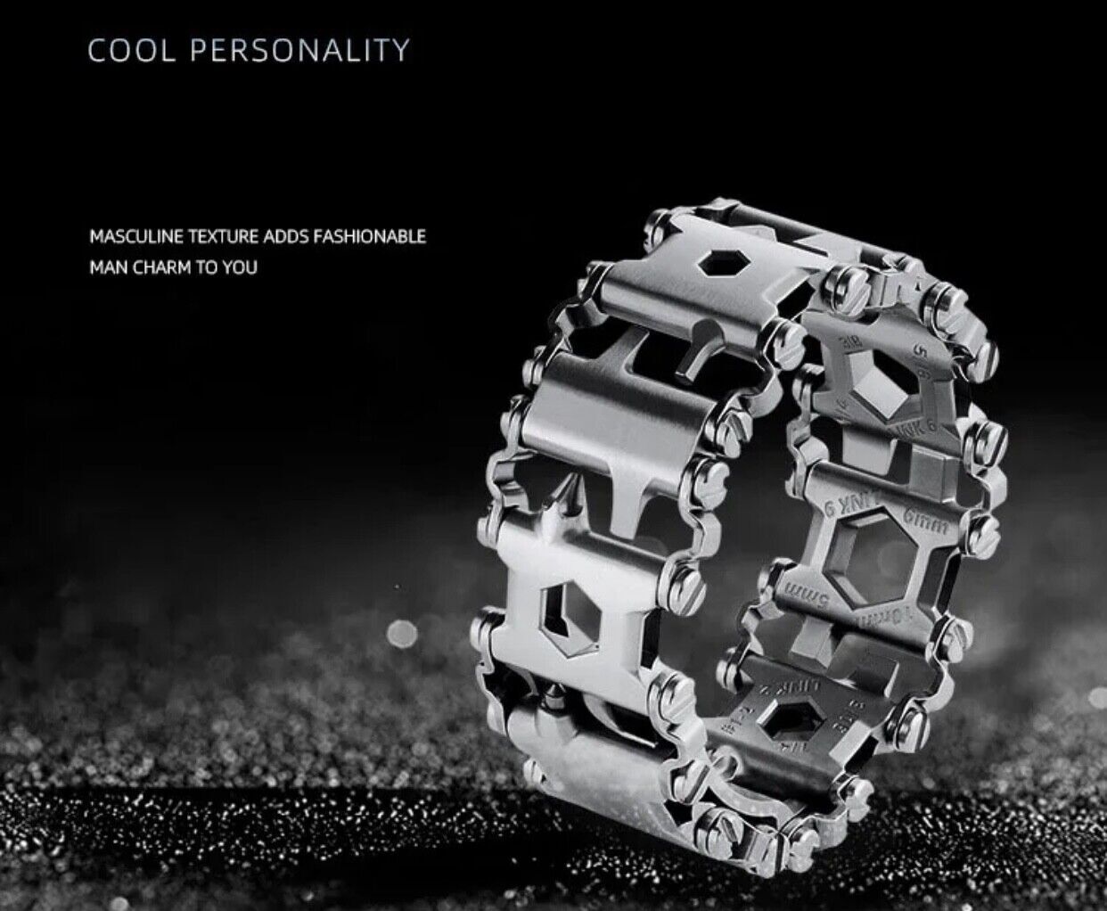 Leather Multi Tool Bracelet Wild Outdoor Equipment Survival Bracelet Straps