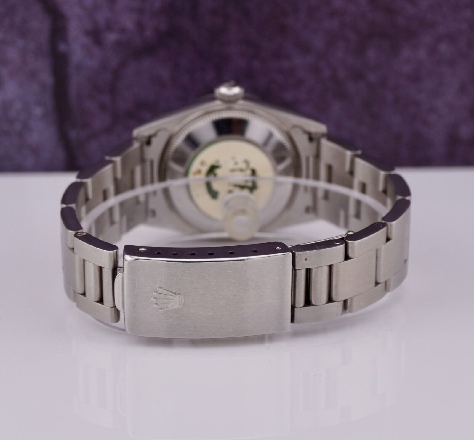 Rolex Oyster Perpetual 31mm Stainless Steel Pink Dial Watch Ref 67480