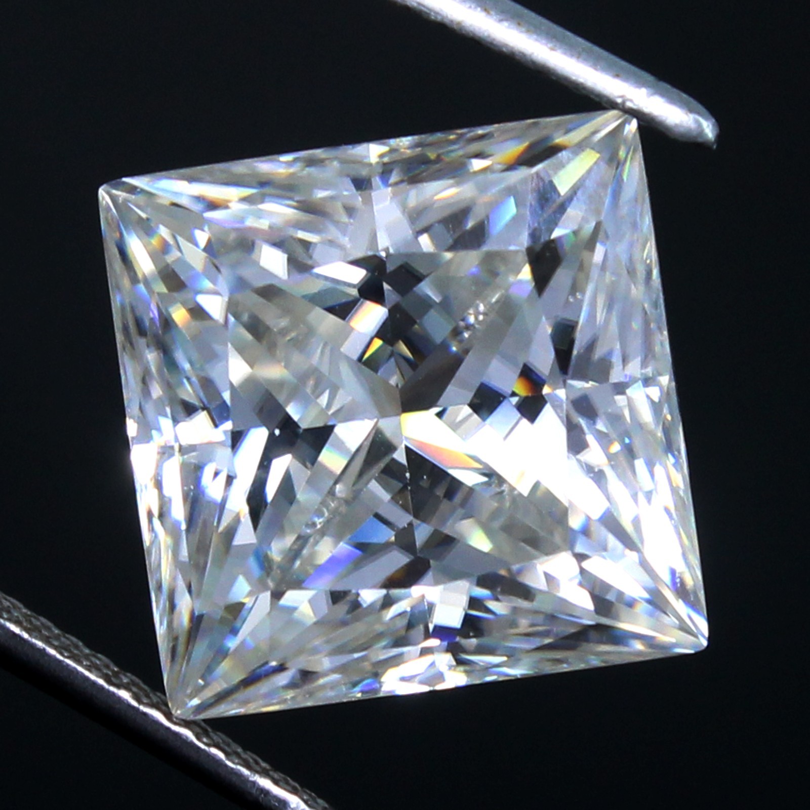 Natural 1.75 Ct Certified DE Color VVS1 Excellent 7.00 MM Princess White Diamond