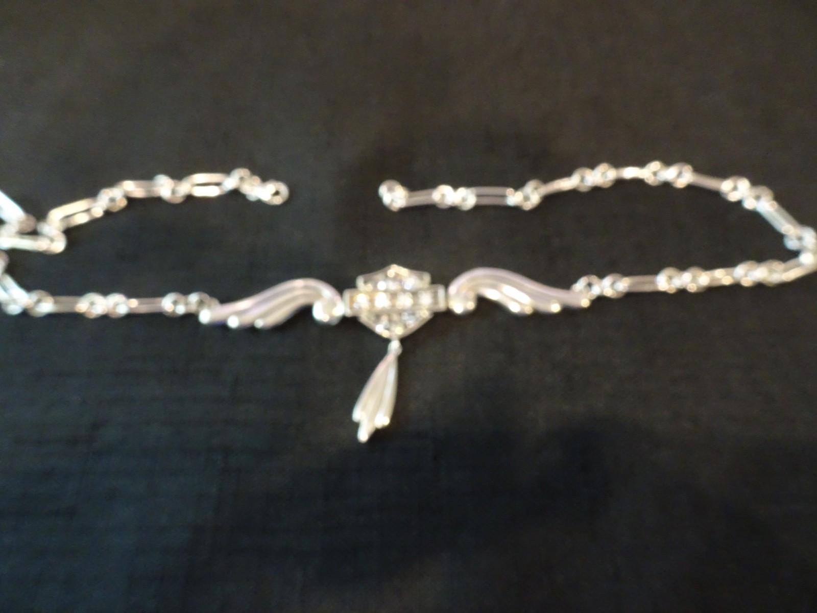 # 785-STERLING SILVER ANGEL WING PENDANT ON STERLING NECKLACE-925–18 INCH-